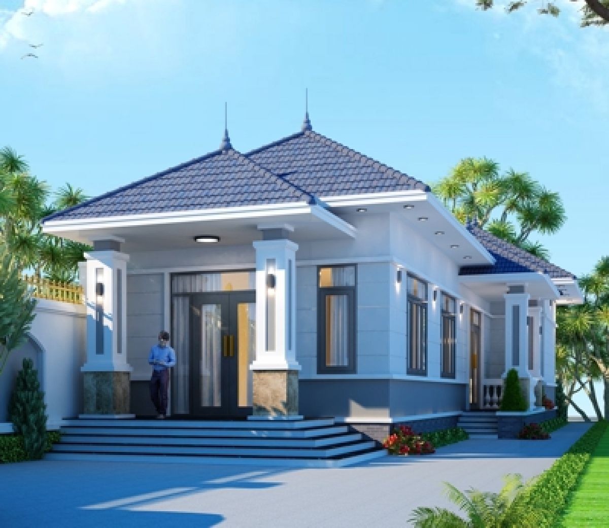 Biệt thự b&aacute;n cổ điển anh T&agrave;i